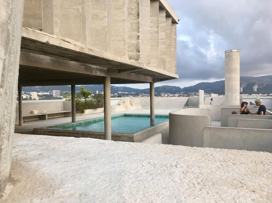 Appartement Duplex Au Corbusier - Cite Radieuse à Marseille Extérieur photo